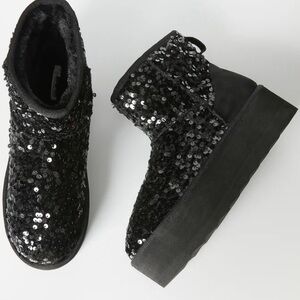 SHOEDAZZLE PORSHA SEQUIN BOOTIE